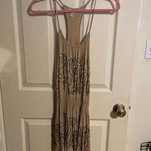 Womens Boston Proper Gold Dress / Tank Size Medium